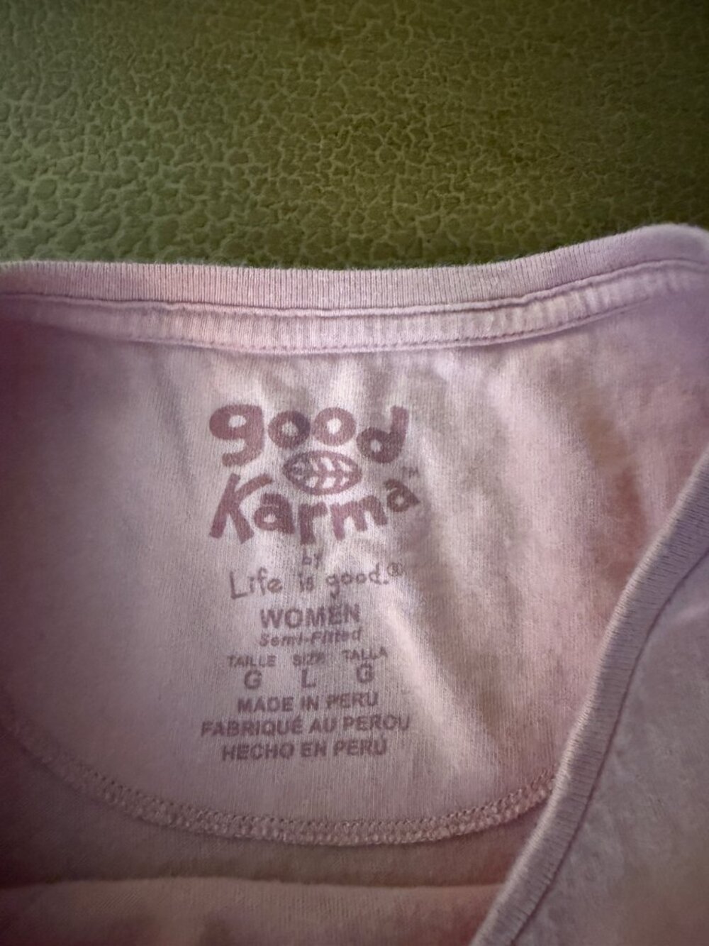 Life is Good Karma Mountain Short Sleeve Semi-Fitted TShirt - Size Large - Picture 3 of 4